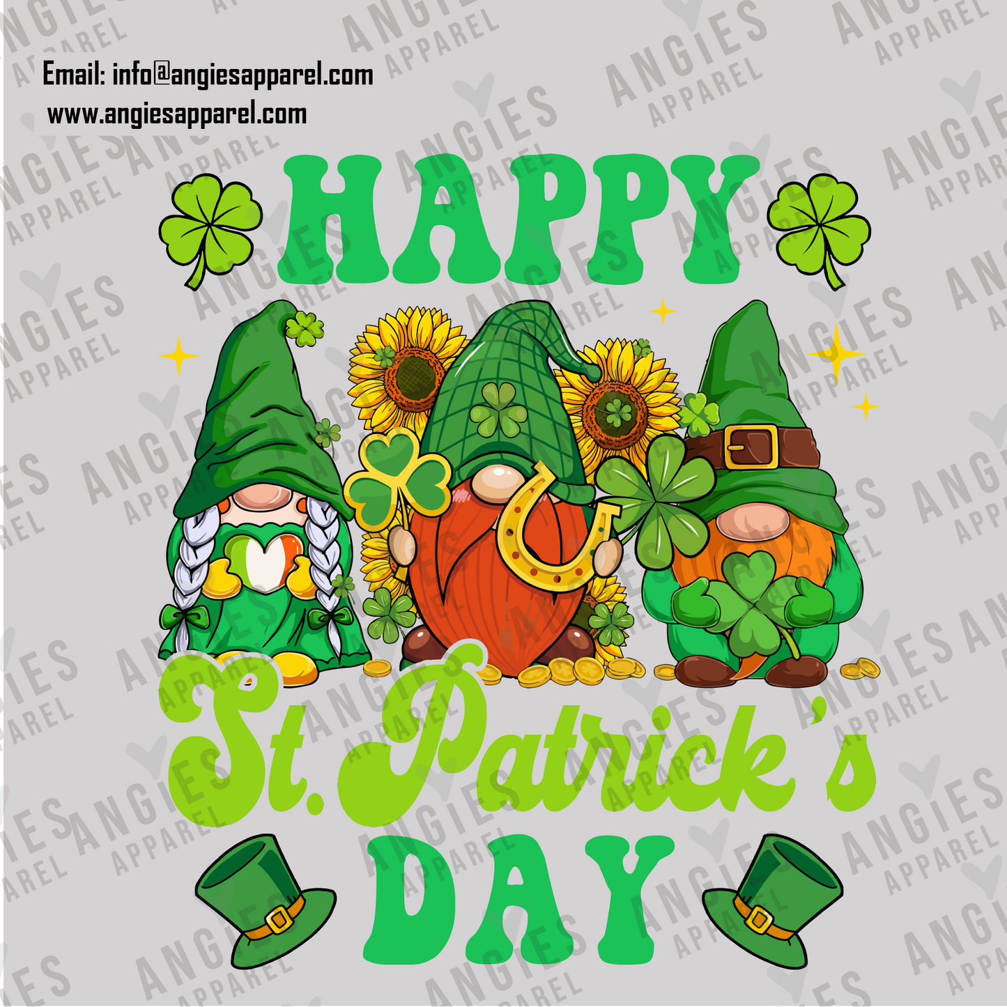 30. St. Patrick´s Day - Gnomes Happy St patrick´s Day - Ready to Press