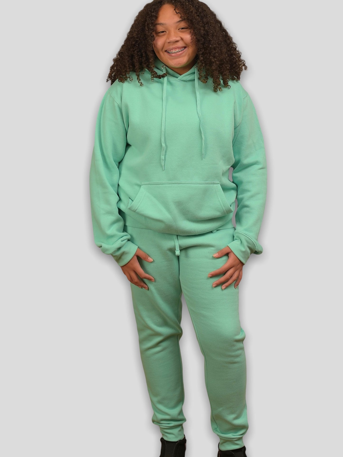 Mint Adult Pull Over Sweat Suit