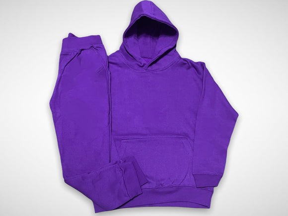 KIDS Purple Pull Over Sweat Suit