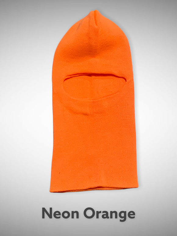One Hole Ski Mask Neon Orange